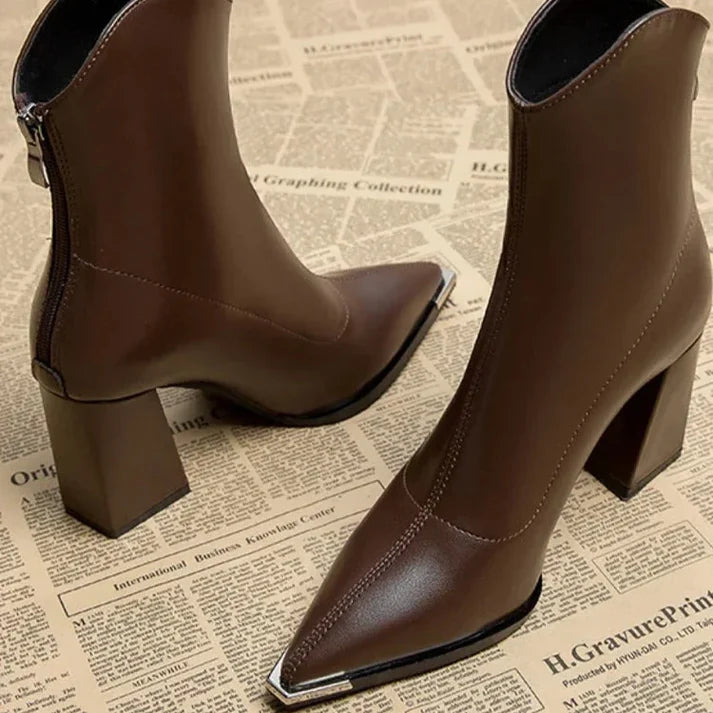 Valentina Chrome Tip Chelsea Boot