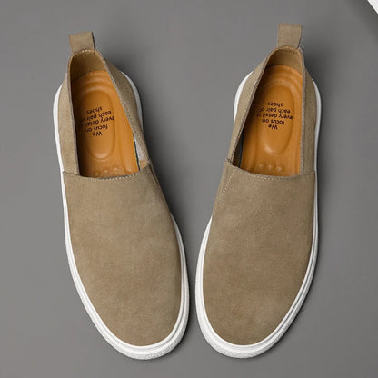 Fiori Mens Suede Slip On Loafers