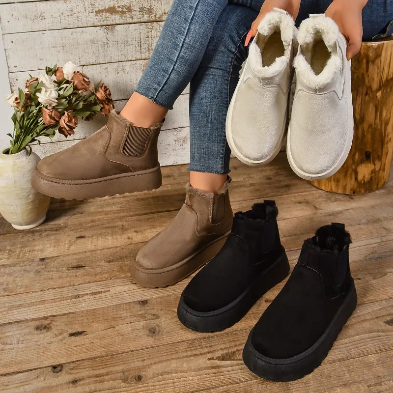 Valencia Plush Lined  Ankle Boots