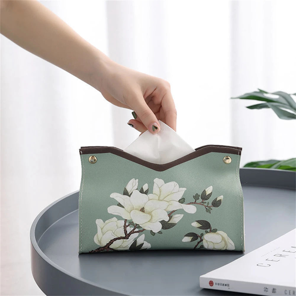 Floral Tissue Box