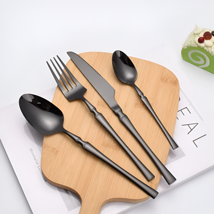 Minimalist Black Flatware Set