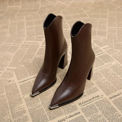 Valentina Chrome Tip Chelsea Boot