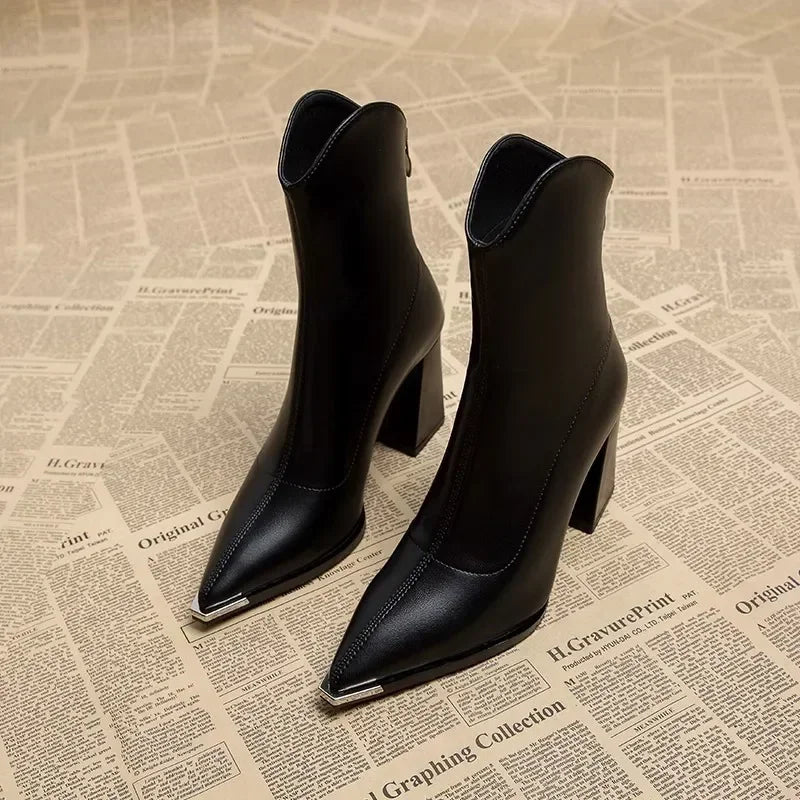 Valentina Chrome Tip Chelsea Boot